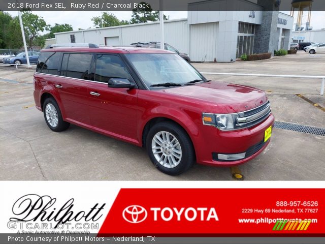 2018 Ford Flex SEL in Ruby Red