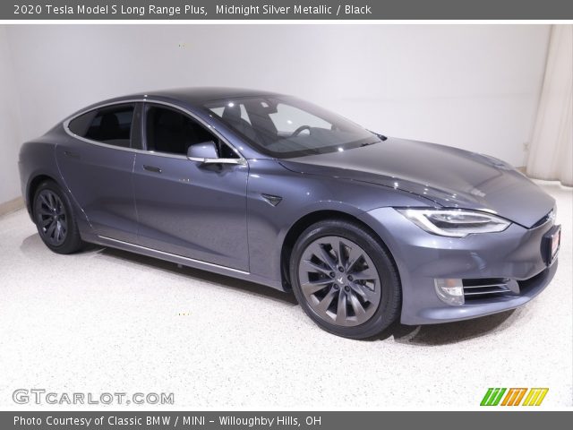 2020 Tesla Model S Long Range Plus in Midnight Silver Metallic