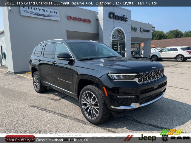 2021 Jeep Grand Cherokee L Summit Reserve 4x4 in Diamond Black Crystal Pearl