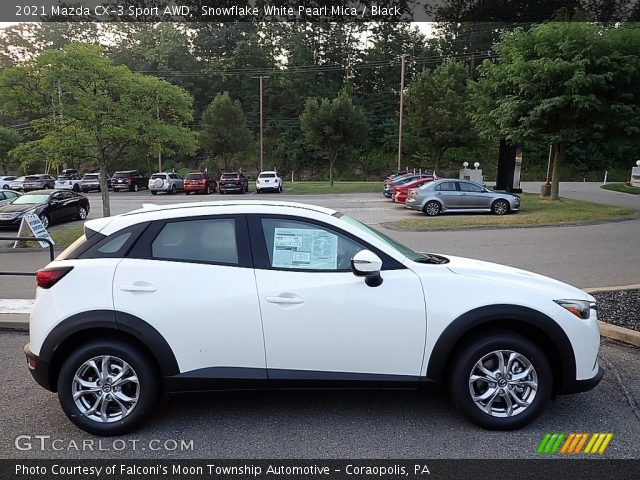 2021 Mazda CX-3 Sport AWD in Snowflake White Pearl Mica