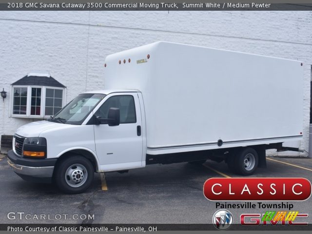 2018 GMC Savana Cutaway 3500 Commercial Moving Truck in Summit White