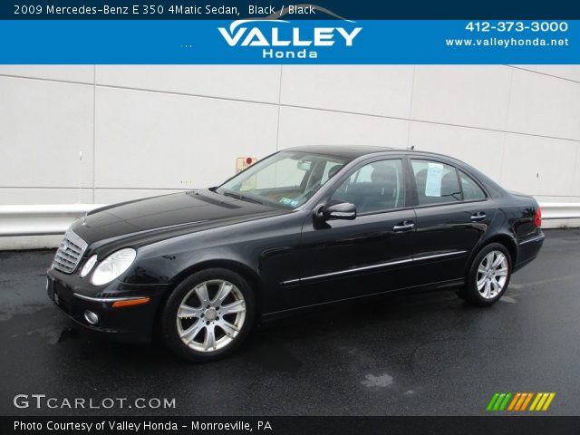 2009 Mercedes-Benz E 350 4Matic Sedan in Black