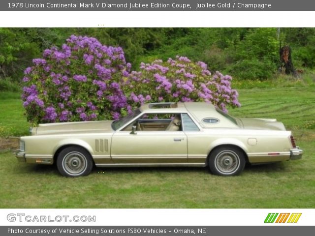 1978 Lincoln Continental Mark V Diamond Jubilee Edition Coupe in Jubilee Gold