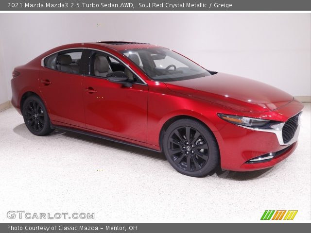 2021 Mazda Mazda3 2.5 Turbo Sedan AWD in Soul Red Crystal Metallic