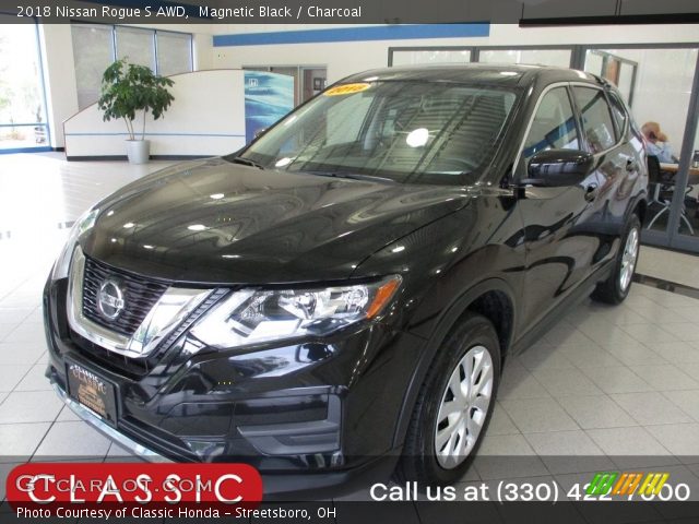 2018 Nissan Rogue S AWD in Magnetic Black