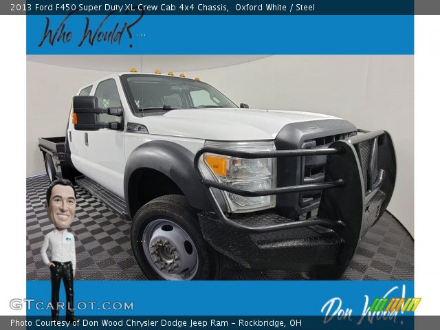 2013 Ford F450 Super Duty XL Crew Cab 4x4 Chassis in Oxford White