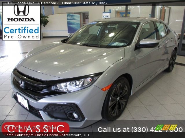 2018 Honda Civic EX Hatchback in Lunar Silver Metallic
