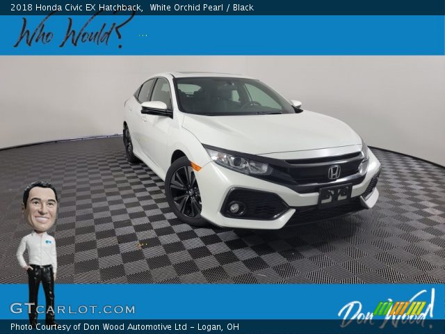 2018 Honda Civic EX Hatchback in White Orchid Pearl
