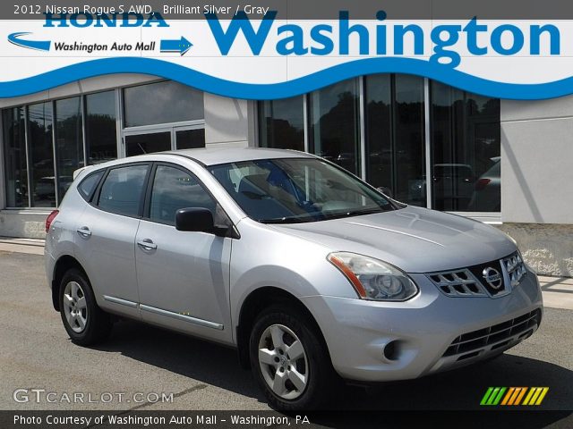 2012 Nissan Rogue S AWD in Brilliant Silver