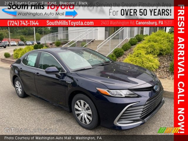 2021 Toyota Camry LE Hybrid in Blueprint