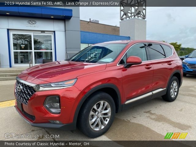 2019 Hyundai Santa Fe SEL AWD in Lava Orange