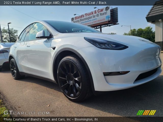 2021 Tesla Model Y Long Range AWD in Pearl White Multi-Coat