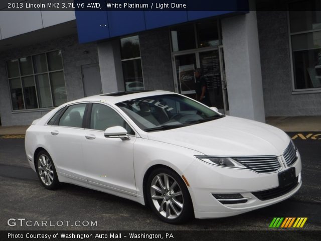 2013 Lincoln MKZ 3.7L V6 AWD in White Platinum