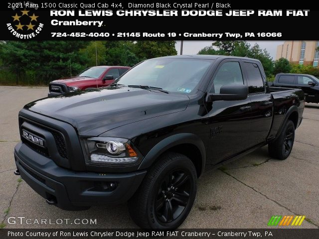 2021 Ram 1500 Classic Quad Cab 4x4 in Diamond Black Crystal Pearl
