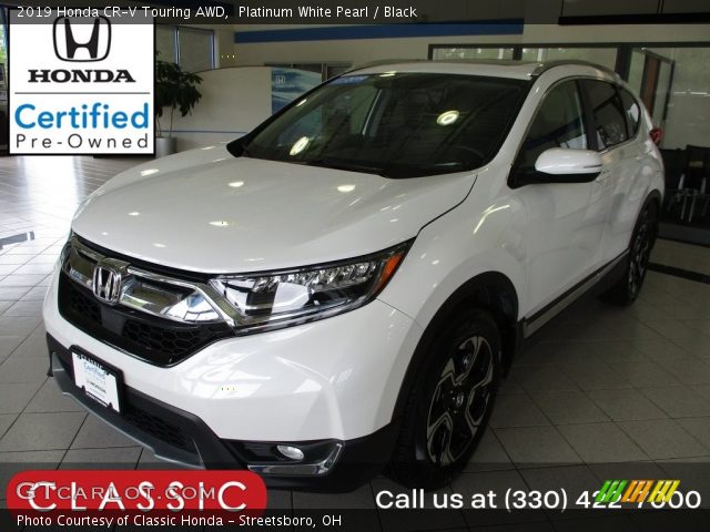 2019 Honda CR-V Touring AWD in Platinum White Pearl