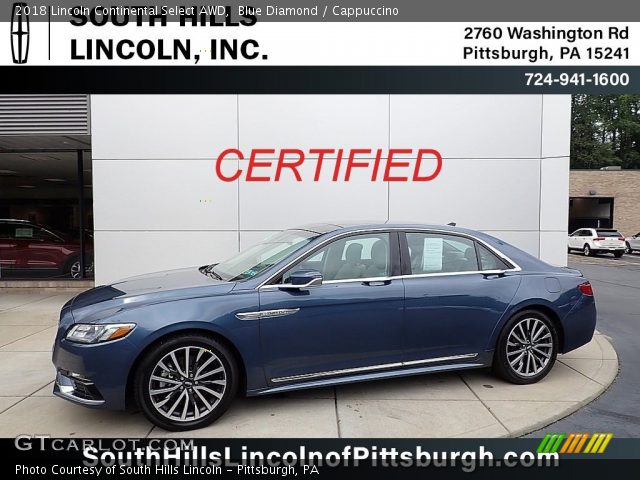 2018 Lincoln Continental Select AWD in Blue Diamond