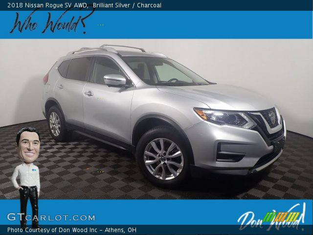 2018 Nissan Rogue SV AWD in Brilliant Silver