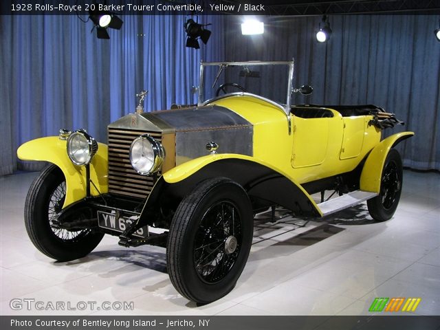 1928 Rolls-Royce 20 Barker Tourer Convertible in Yellow