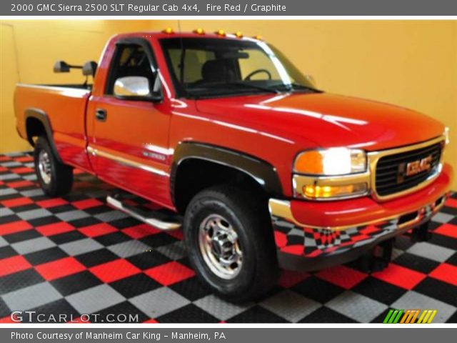 2000 GMC Sierra 2500 SLT Regular Cab 4x4 in Fire Red