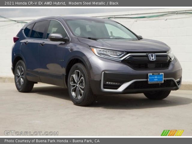 2021 Honda CR-V EX AWD Hybrid in Modern Steel Metallic