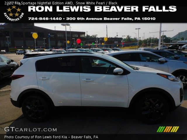 2022 Kia Sportage Nightfall Edition AWD in Snow White Pearl