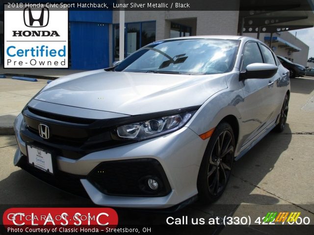 2018 Honda Civic Sport Hatchback in Lunar Silver Metallic