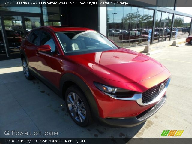 2021 Mazda CX-30 Preferred AWD in Soul Red Crystal Metallic