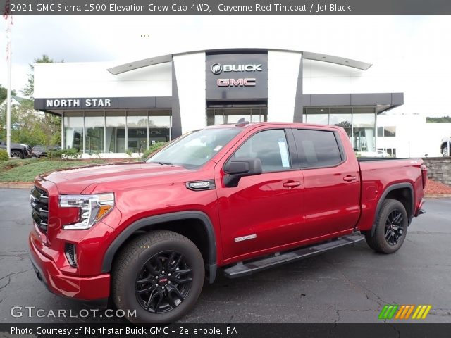 2021 GMC Sierra 1500 Elevation Crew Cab 4WD in Cayenne Red Tintcoat