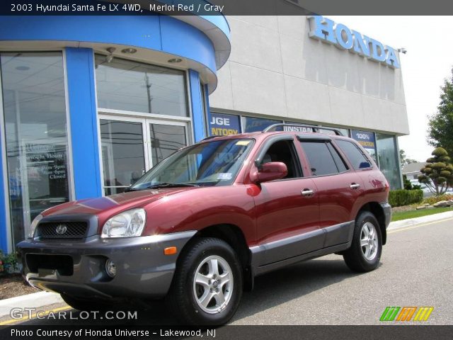 2003 Hyundai Santa Fe LX 4WD in Merlot Red
