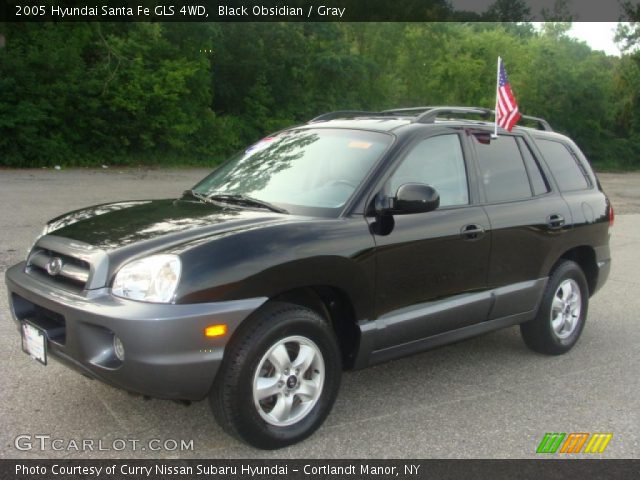 2005 Hyundai Santa Fe GLS 4WD in Black Obsidian