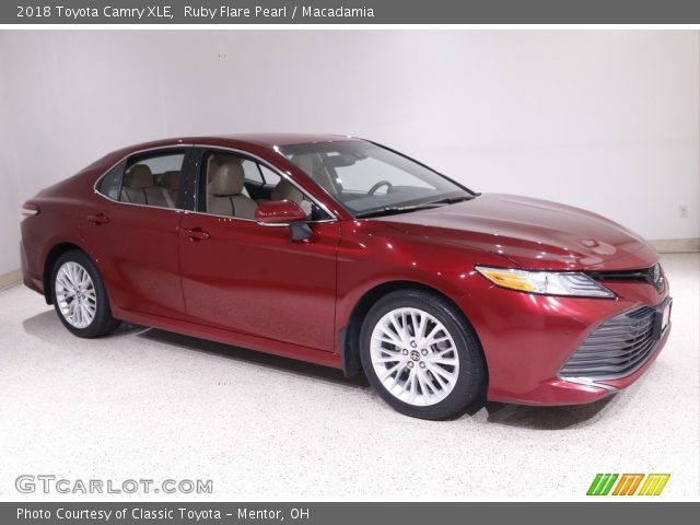 2018 Toyota Camry XLE in Ruby Flare Pearl