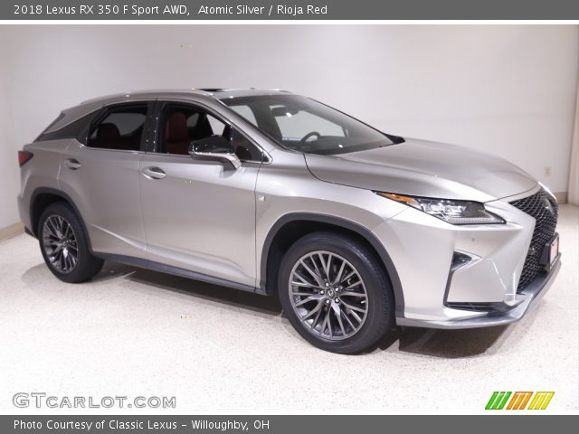 2018 Lexus RX 350 F Sport AWD in Atomic Silver