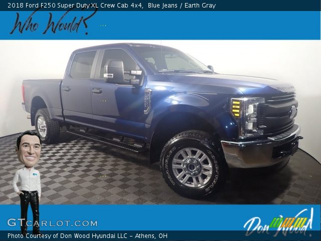 2018 Ford F250 Super Duty XL Crew Cab 4x4 in Blue Jeans