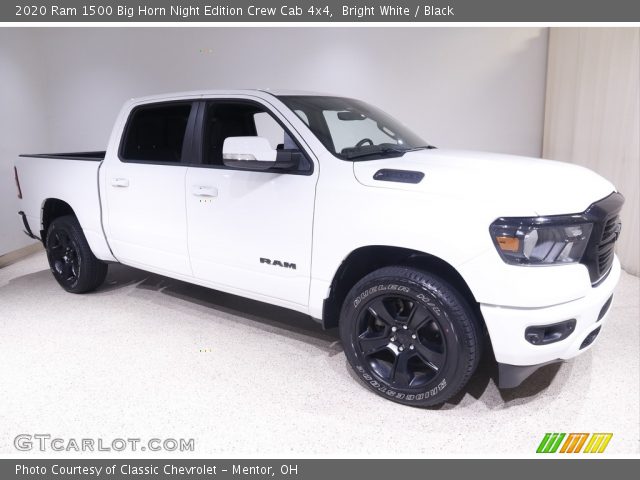 2020 Ram 1500 Big Horn Night Edition Crew Cab 4x4 in Bright White