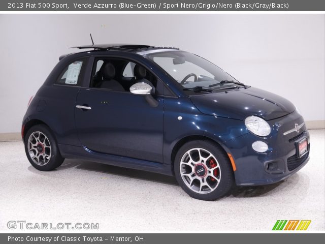 2013 Fiat 500 Sport in Verde Azzurro (Blue-Green)