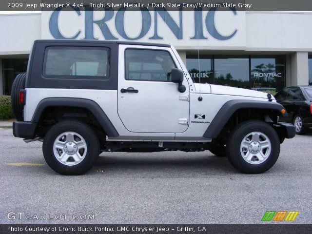 2009 Jeep Wrangler X 4x4 in Bright Silver Metallic