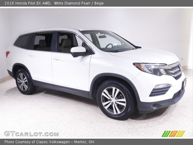 2016 Honda Pilot EX AWD in White Diamond Pearl