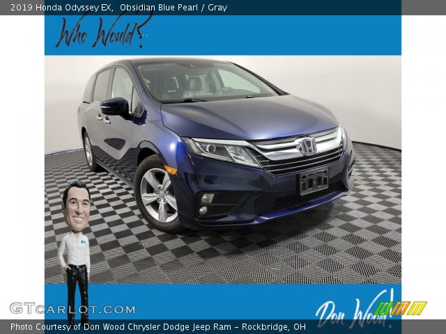 2019 Honda Odyssey EX in Obsidian Blue Pearl