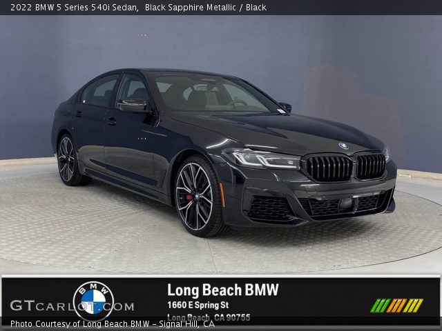 2022 BMW 5 Series 540i Sedan in Black Sapphire Metallic