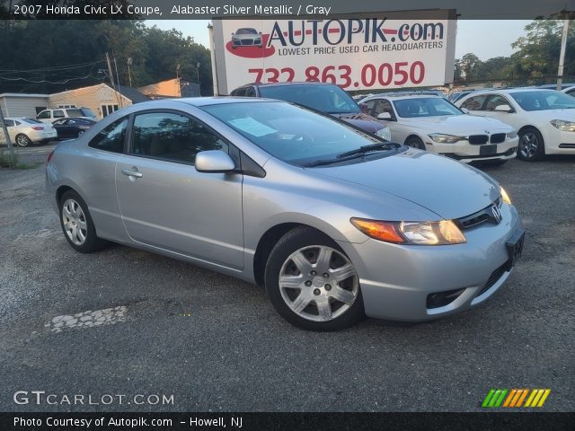 2007 Honda Civic LX Coupe in Alabaster Silver Metallic