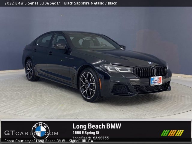 2022 BMW 5 Series 530e Sedan in Black Sapphire Metallic