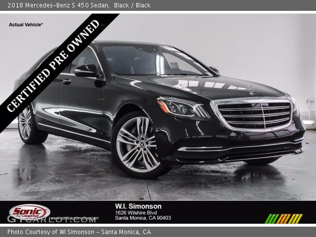2018 Mercedes-Benz S 450 Sedan in Black