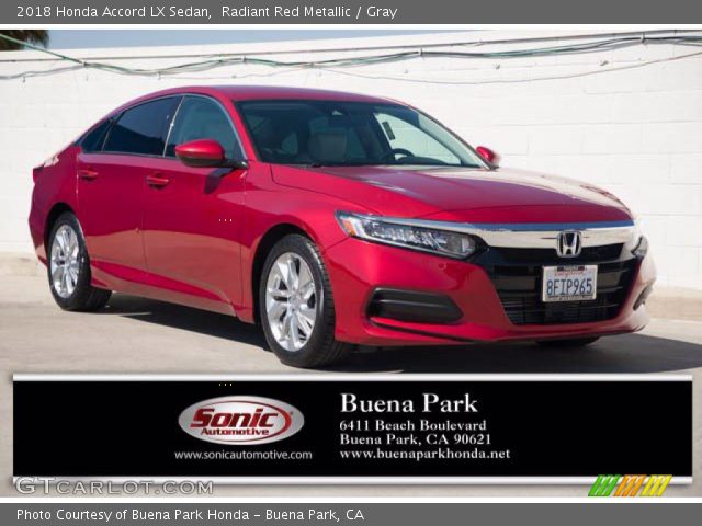 2018 Honda Accord LX Sedan in Radiant Red Metallic