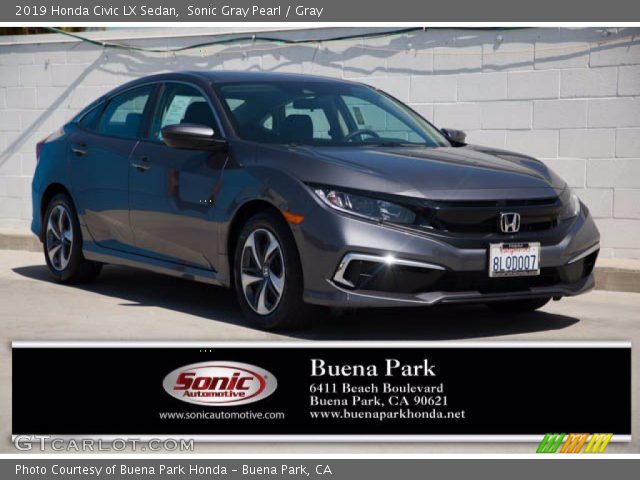 2019 Honda Civic LX Sedan in Sonic Gray Pearl