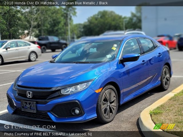 2018 Honda Civic EX Hatchback in Aegean Blue Metallic