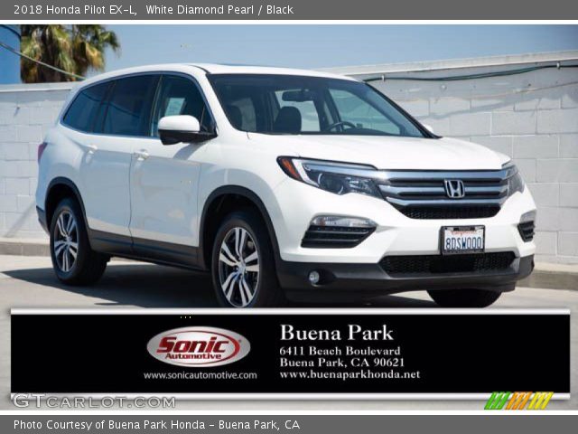 2018 Honda Pilot EX-L in White Diamond Pearl
