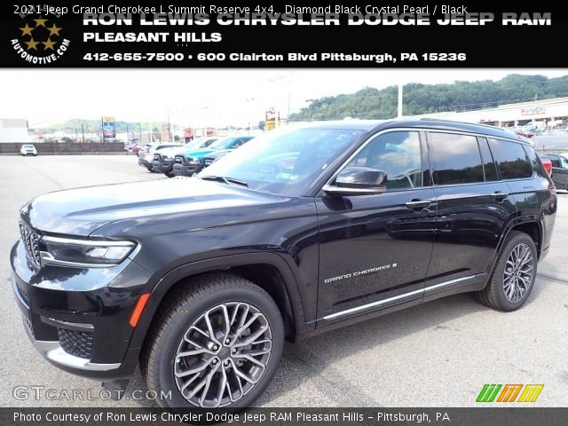 2021 Jeep Grand Cherokee L Summit Reserve 4x4 in Diamond Black Crystal Pearl