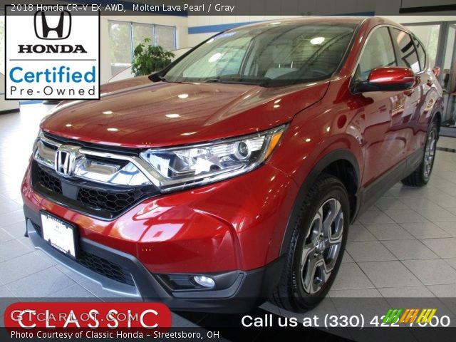 2018 Honda CR-V EX AWD in Molten Lava Pearl