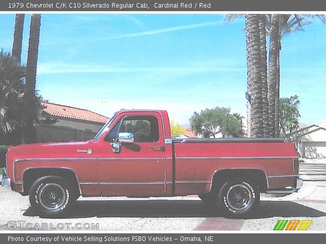 1979 Chevrolet C/K C10 Silverado Regular Cab in Cardinal Red