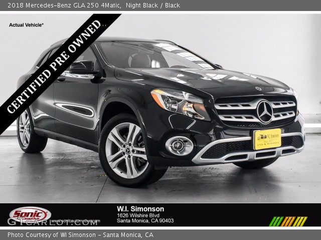 2018 Mercedes-Benz GLA 250 4Matic in Night Black